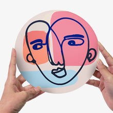 Carica l&#39;immagine nel visualizzatore di Gallery, Set di 6 Tovagliette da Dipingere con i numeri (20cm diametro) - Viso Astratto Moderno
