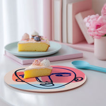 Carica l'immagine nel visualizzatore di Gallery, Set di 6 Tovagliette da Dipingere con i numeri (20cm diametro) - Viso Astratto Moderno