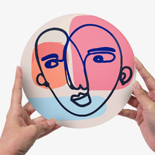 Carica l'immagine nel visualizzatore di Gallery, Set di 6 Tovagliette da Dipingere con i numeri (20cm diametro) - Viso Astratto Moderno