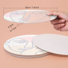 Carica l'immagine nel visualizzatore di Gallery, Set di 6 Tovagliette da Dipingere con i numeri (20cm diametro) - Viso Astratto Moderno