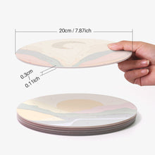 Carica l&#39;immagine nel visualizzatore di Gallery, Set di 6 Tovagliette da Dipingere con i numeri (20cm diametro) - Montagna Astratta Moderna