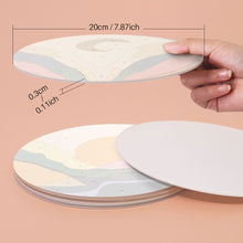Carica l'immagine nel visualizzatore di Gallery, Set di 6 Tovagliette da Dipingere con i numeri (20cm diametro) - Montagna Astratta Moderna