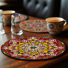 Carica l&#39;immagine nel visualizzatore di Gallery, Dipingere con i numeri Set da Tavola 20 cm (6 pezzi) - Mandala Bohème Rotondo