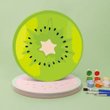 Carica l'immagine nel visualizzatore di Gallery, Set di 6 Tovagliette da Dipingere con i numeri (20cm diametro) - Fette di Frutta Colorate