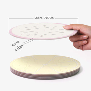 Set di 6 Tovagliette da Dipingere con i numeri (20cm diametro) - Fette di Frutta Colorate