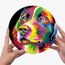 Carica l&#39;immagine nel visualizzatore di Gallery, Set di 6 Tovagliette da Dipingere con i numeri (20cm diametro) - Animal Pop Art