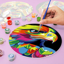 Carica l'immagine nel visualizzatore di Gallery, Set di 6 Tovagliette da Dipingere con i numeri (20cm diametro) - Animal Pop Art