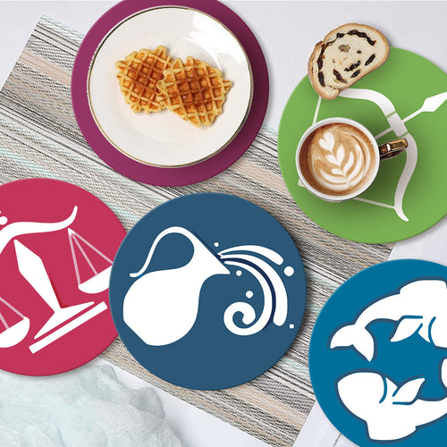 Dipingere con i numeri Set da Tavola 20 cm (12 pezzi) - Serie Segni Zodiacali 1
