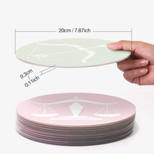 Carica l&#39;immagine nel visualizzatore di Gallery, Set di 12 Tovagliette da Dipingere con i numeri (20cm diametro) - Serie Segni Zodiacali 1
