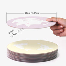Carica l&#39;immagine nel visualizzatore di Gallery, Set di 12 Tovagliette da Dipingere con i numeri (20cm diametro) - Serie Segni Zodiacali 2