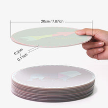 Carica l&#39;immagine nel visualizzatore di Gallery, Set di 12 Tovagliette da Dipingere con i numeri (20cm diametro) - Serie Segni Zodiacali 3