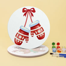 Carica l&#39;immagine nel visualizzatore di Gallery, Set di 4 Tovagliette da Dipingere con i numeri (20cm diametro) - Decorazioni di Natale 1