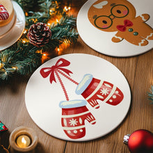 Carica l&#39;immagine nel visualizzatore di Gallery, Set di 4 Tovagliette da Dipingere con i numeri (20cm diametro) - Decorazioni di Natale 1