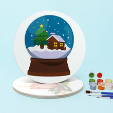 Carica l&#39;immagine nel visualizzatore di Gallery, Set di 4 Tovagliette da Dipingere con i numeri (20cm diametro) - Decorazioni di Natale 2