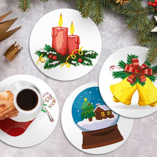 Carica l&#39;immagine nel visualizzatore di Gallery, Set di 4 Tovagliette da Dipingere con i numeri (20cm diametro) - Decorazioni di Natale 2
