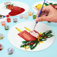 Carica l&#39;immagine nel visualizzatore di Gallery, Set di 4 Tovagliette da Dipingere con i numeri (20cm diametro) - Decorazioni di Natale 2