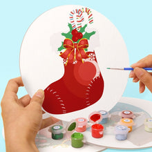 Carica l&#39;immagine nel visualizzatore di Gallery, Set di 4 Tovagliette da Dipingere con i numeri (20cm diametro) - Decorazioni di Natale 2