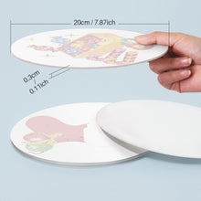 Carica l&#39;immagine nel visualizzatore di Gallery, Set di 4 Tovagliette da Dipingere con i numeri (20cm diametro) - Pupazzi di Neve