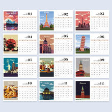 Carica l&#39;immagine nel visualizzatore di Gallery, Calendario da Dipingere con i Numeri 2026 - Monumenti Famosi