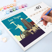 Carica l&#39;immagine nel visualizzatore di Gallery, Calendario da Dipingere con i Numeri 2026 - Monumenti Famosi
