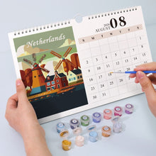 Carica l&#39;immagine nel visualizzatore di Gallery, Calendario da Dipingere con i Numeri 2026 - Monumenti Famosi