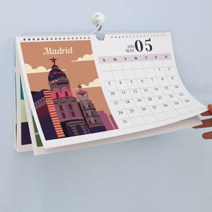 Calendario da Dipingere con i Numeri 2026 - Monumenti Famosi