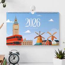 Carica l&#39;immagine nel visualizzatore di Gallery, Calendario da Dipingere con i Numeri 2026 - Monumenti Famosi