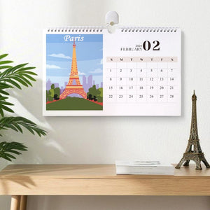 Calendario da Dipingere con i Numeri 2026 - Monumenti Famosi