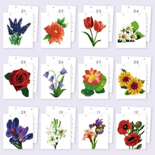 Carica l'immagine nel visualizzatore di Gallery, Calendario da Dipingere con i Numeri 2026 - Fiori di Stagione