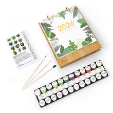 Carica l&#39;immagine nel visualizzatore di Gallery, Calendario da Dipingere con i Numeri 2026 - Piante da Interno in Vaso