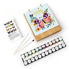 Carica l&#39;immagine nel visualizzatore di Gallery, Calendario da Dipingere con i Numeri 2026 - Farfalle Colorate