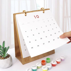 Calendario da Dipingere con i Numeri 2026 - Stile Natalizio 1