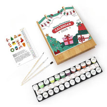 Carica l&#39;immagine nel visualizzatore di Gallery, Calendario da Dipingere con i Numeri 2026 - Stile Natalizio 1