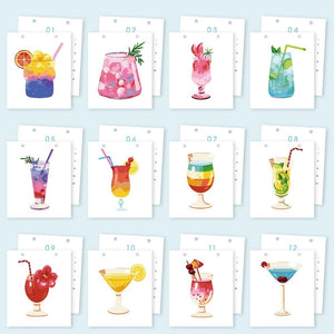Calendario da Dipingere con i Numeri 2026 - Bevande da Cocktail