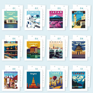 Calendario da Dipingere con i Numeri 2026 - Viaggi per il Mondo