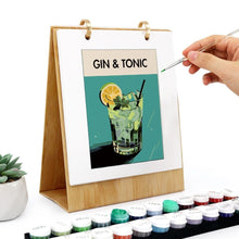 Carica l&#39;immagine nel visualizzatore di Gallery, Calendario da Dipingere con i Numeri 2026 - Cocktail Classici