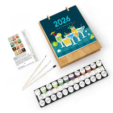 Carica l&#39;immagine nel visualizzatore di Gallery, Calendario da Dipingere con i Numeri 2026 - Cocktail Classici