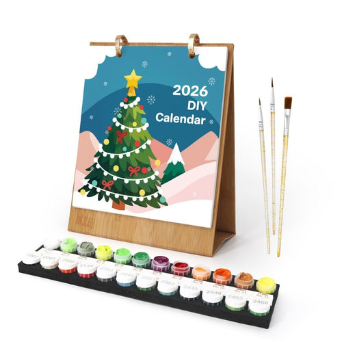 Calendario da Dipingere con i Numeri 2026 - Momenti del Natale Figured'Art