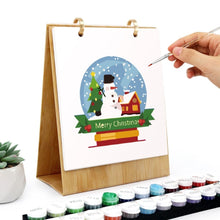 Carica l&#39;immagine nel visualizzatore di Gallery, Calendario da Dipingere con i Numeri 2026 - Stile Natalizio 2