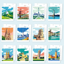 Carica l'immagine nel visualizzatore di Gallery, Calendario 2027 da Dipingere con i Numeri - Monumenti Iconici