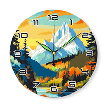 Carica l'immagine nel visualizzatore di Gallery, Orologio da Dipingere con i Numeri - Montagna al Tramonto