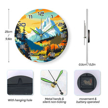 Carica l'immagine nel visualizzatore di Gallery, Orologio da Dipingere con i Numeri - Montagna al Tramonto