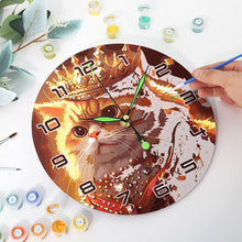 Carica l&#39;immagine nel visualizzatore di Gallery, Orologio da Dipingere con i Numeri - Gatto Reale Figured&#39;Art