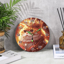 Carica l&#39;immagine nel visualizzatore di Gallery, Orologio da Dipingere con i Numeri - Gatto Reale