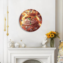 Carica l&#39;immagine nel visualizzatore di Gallery, Orologio da Dipingere con i Numeri - Gatto Reale