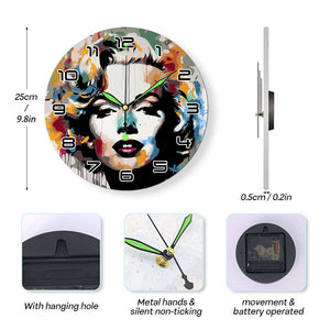 Orologio da Dipingere con i Numeri - Ritratto di Marilyn
