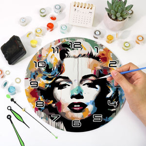 Orologio da Dipingere con i Numeri - Ritratto di Marilyn
