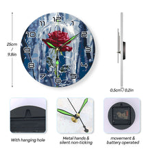 Carica l&#39;immagine nel visualizzatore di Gallery, Orologio da Dipingere con i Numeri - Rosa Incantata