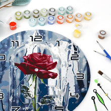Carica l&#39;immagine nel visualizzatore di Gallery, Orologio da Dipingere con i Numeri - Rosa Incantata