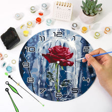 Carica l&#39;immagine nel visualizzatore di Gallery, Orologio da Dipingere con i Numeri - Rosa Incantata